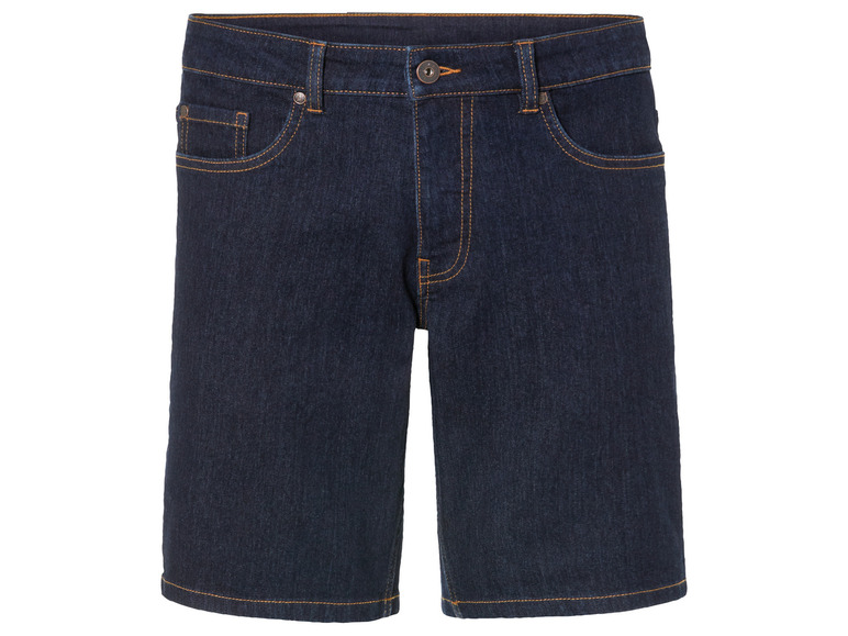 Un short en jean bleu foncé