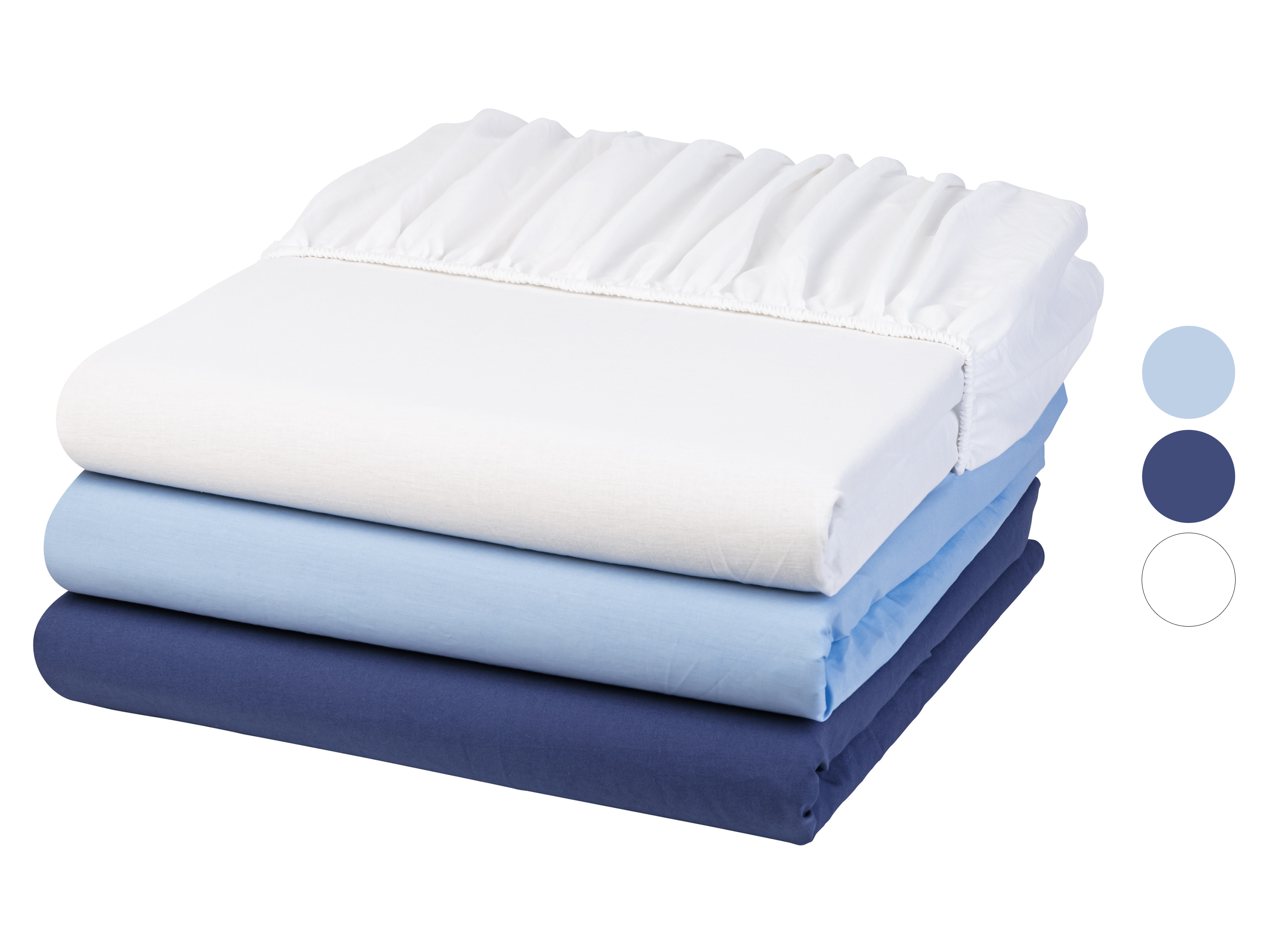 LIVARNO home Drap-housse en percale, 180-200 x 200 cm