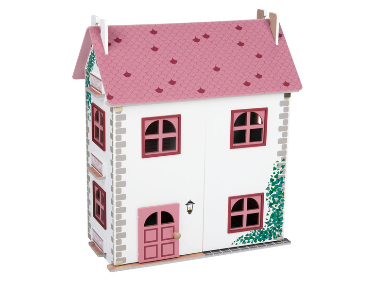 Aller en mode plein écran : Playtive Maison de poupée en bois Cabinet, trois étages - Image 1