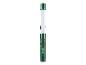 Lampe de travail LED verte avec une longue barre lumineuse et un bouton d'alimentation.