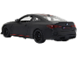 Voiture miniature noire avec des détails rouges