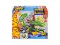 Ensemble de jeu Hot Wheels City Croc Pizza Attack avec une voiture, affiché sur la boîte.