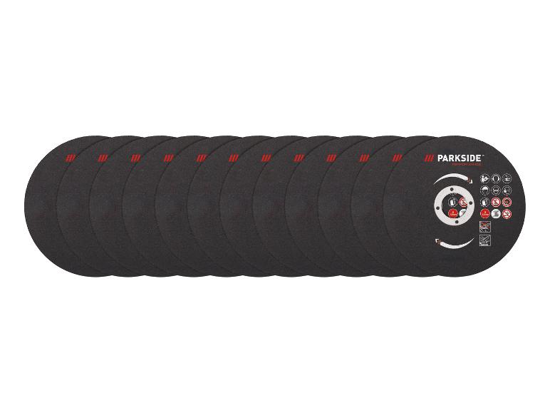 Dix disques noirs pour une meuleuse de Parkside.
