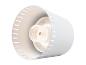 Lampe design moderne, blanche, avec éclairage intégré.