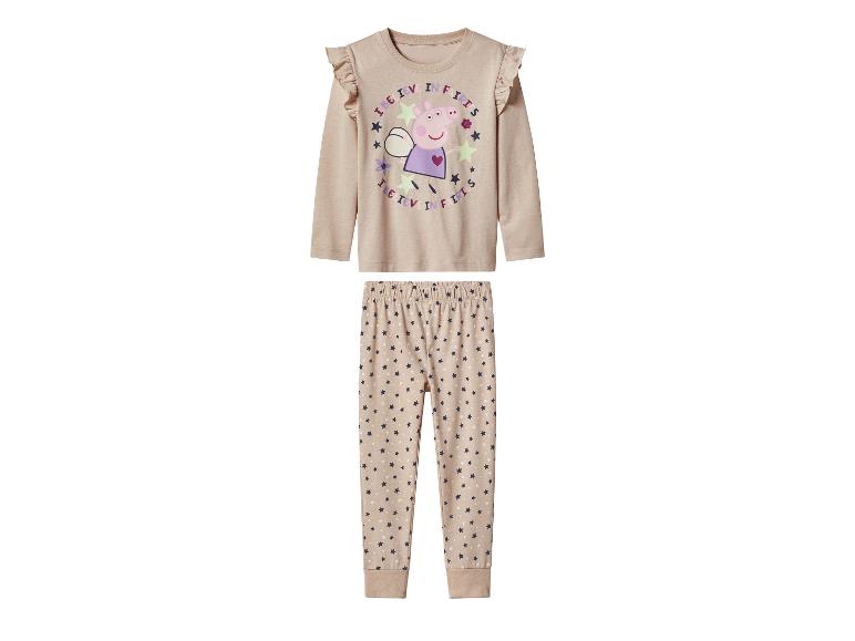 Pyjama enfant Peppa Pig beige avec imprimé fée Peppa et étoiles.