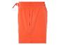 Shorts en coton orange à cordon.