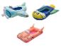 Bateaux gonflables avion, fusée et voiture pour enfants.