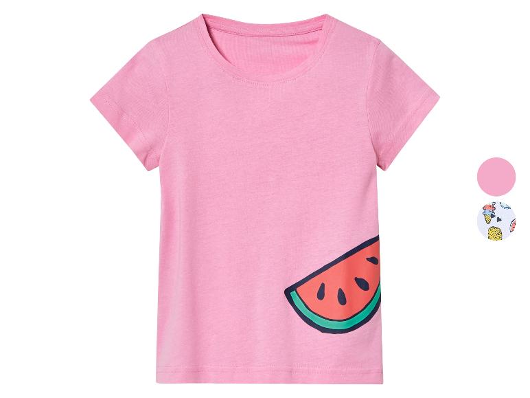 T-shirt rose pour enfant, motif pastèque.