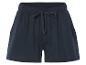 Shorts de sport bleu marine à cordon.