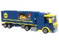 Camion Lego avec logo Lidl et image de pizza sur le côté.