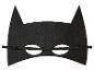 Masque de chauve-souris en feutre noir avec élastique.