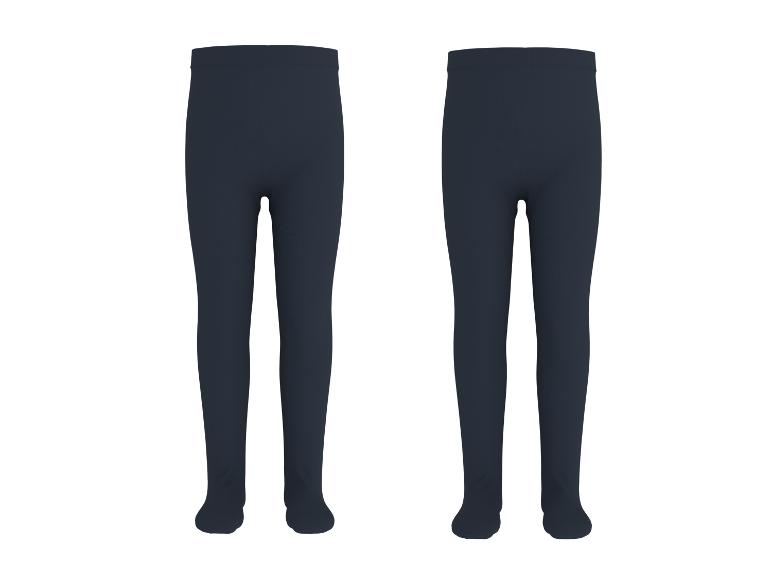 Collants thermiques enfant LUPILU®, lot de 2, bleu foncé