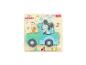 Puzzle en bois Mickey Mouse avec une voiture de Disney Junior de Trefl.