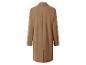 Vue arrière d'un long manteau marron uni avec une seule fente