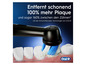 Une brosse à dents électrique Oral-B élimine 100% plus de plaque qu'une brosse à dents manuelle.