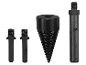Ensemble de mandrins de perceuse et de mèches hélicoïdales pour diverses applications.