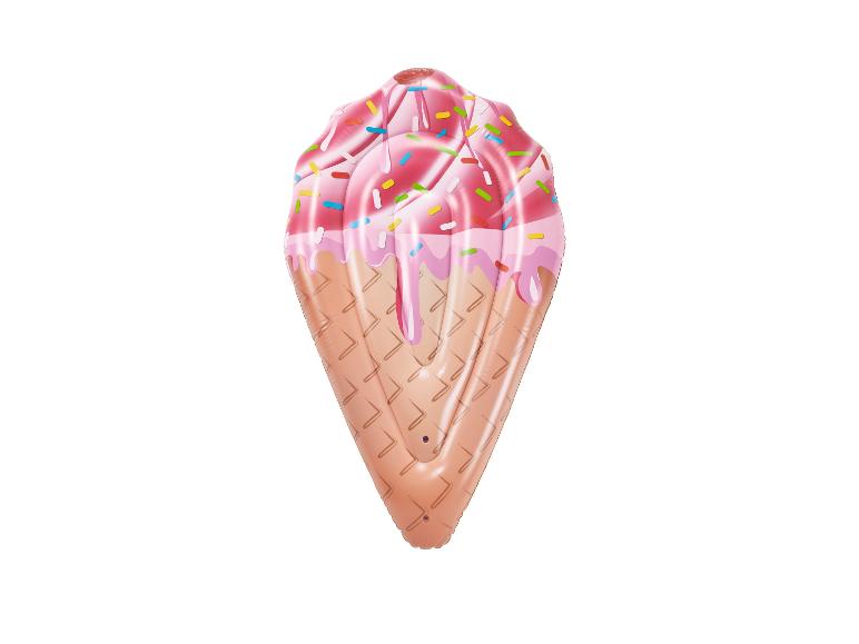 Matelas gonflable en forme de glace à la fraise pour l'été.
