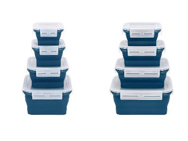 SILVERCREST® Lots de boîtes de conservation avec fermeture à clic en silicone