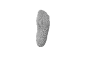 Une chaussette grise sur fond blanc