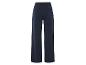 Pantalon large bleu marine élégant.
