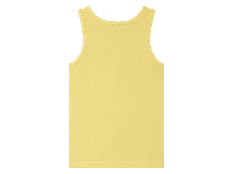 Un débardeur jaune clair.