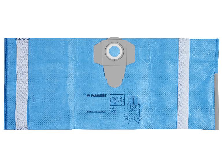 Sac d'aspirateur Parkside bleu.