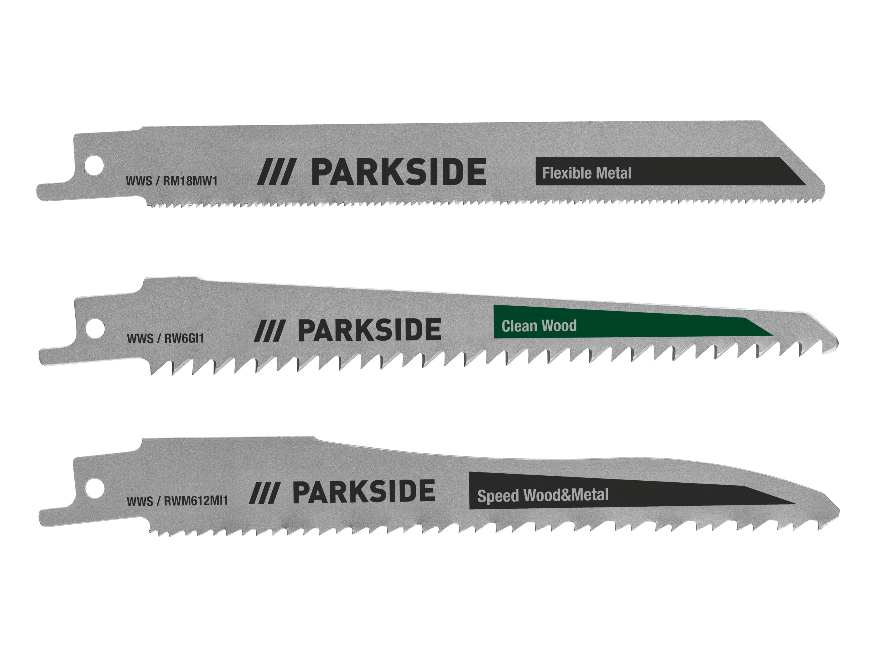PARKSIDE® Set de 3 lames de scie sabre (universel)