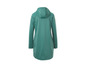 Une veste teal à capuche.