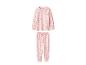 Pyjama rose à manches longues avec pois