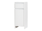 Armoire blanche design moderne avec deux compartiments.