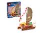 Ensemble LEGO Disney Moana's Adventure Canoe de 529 pièces avec deux figurines.