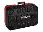 Coffret de rangement Parkside Performance rouge et noir.