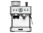 Une machine à espresso Beem argentée avec un bec vapeur.