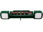 Multiprise avec plusieurs prises, interrupteurs individuels, ports USB et lampes de travail LED intégrées.