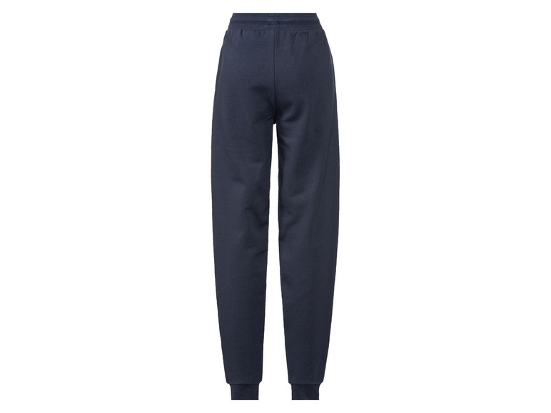 Pantalon de survêtement bleu marine pour femme.