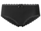 Culotte en coton noir avec dentelle