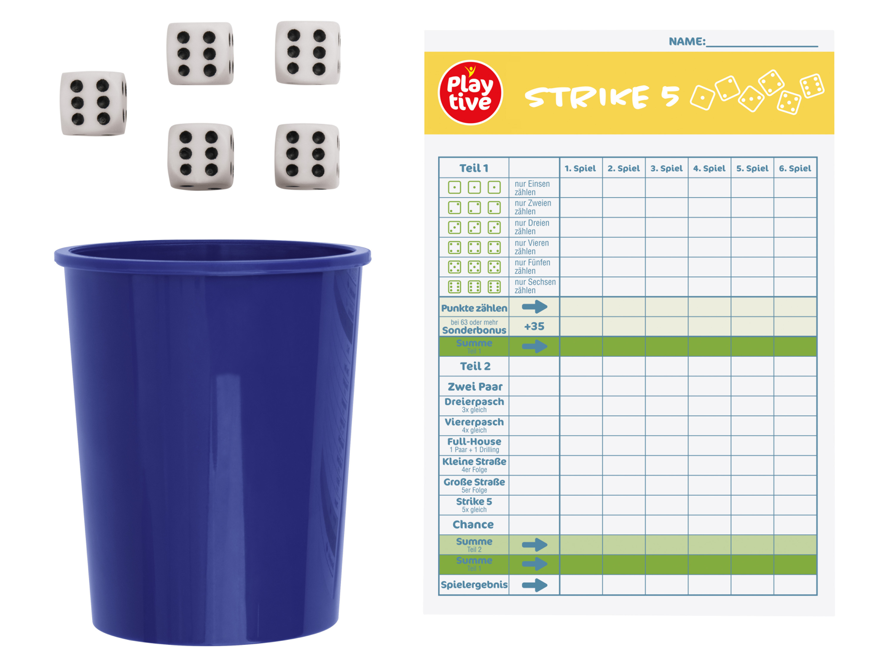 Playtive Speed-Buzz, Strike-5 ou pioche rapide (strike-5)