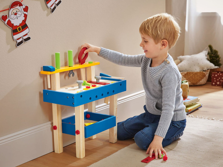 Aller en mode plein écran : Playtive Table de maquillage, chariot de courses ou établi en bois - Image 11