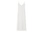 Robe longue blanche à fines bretelles et décolleté en V