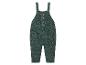 Salopette en tricot vert pour bébés.