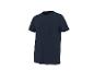 T-shirt bleu marine pour homme à manches courtes avec poche.