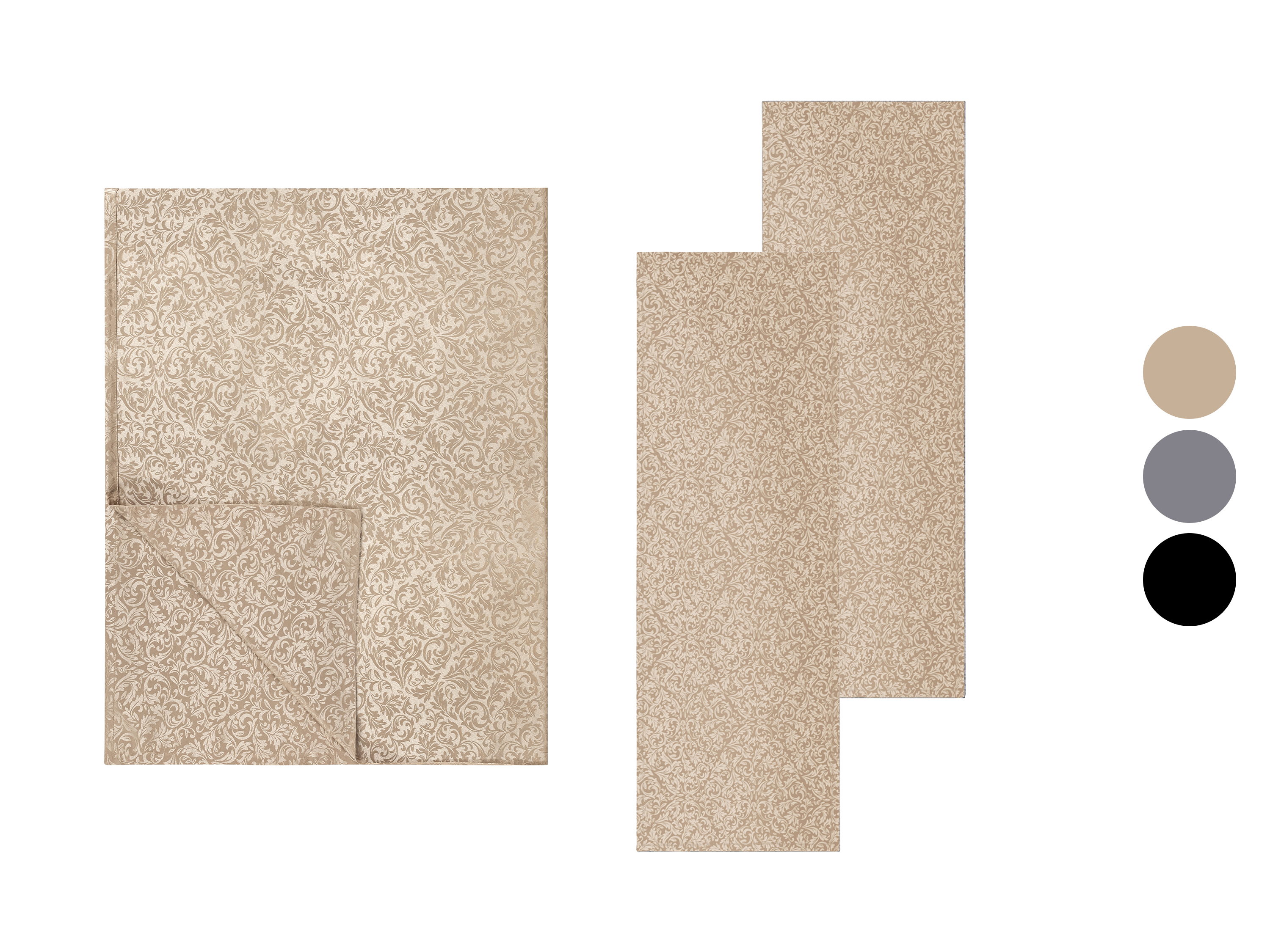 LIVARNO home Ensemble nappe et chemin de table
