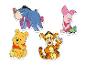 Winnie l'ourson, Tigrou, Bourriquet et Porcinet en puzzles.