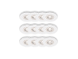 Spots encastrables LED BRILONER en blanc, lot de 12