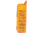 Boîte de produit avec texte multilingue décrivant une éponge douce dans l'eau chaude et ferme dans l'eau froide.