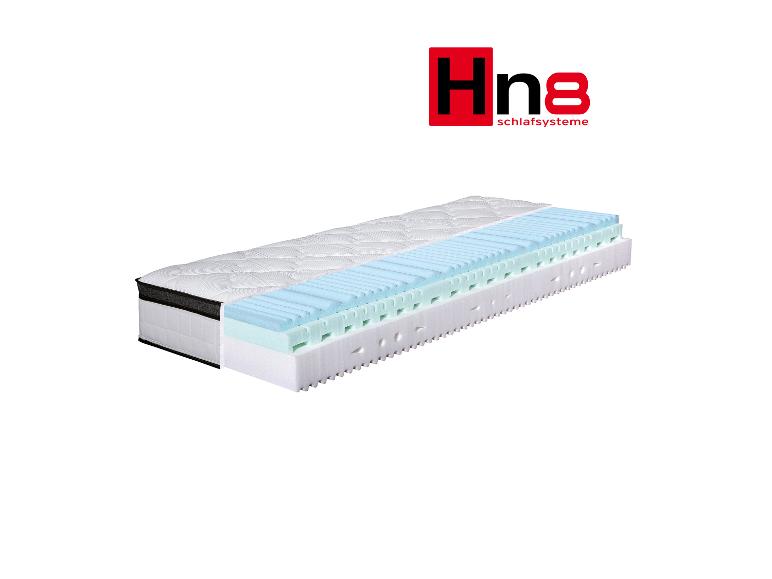 Matelas Hn8 Schlafsystème, montrant sa construction en couches.