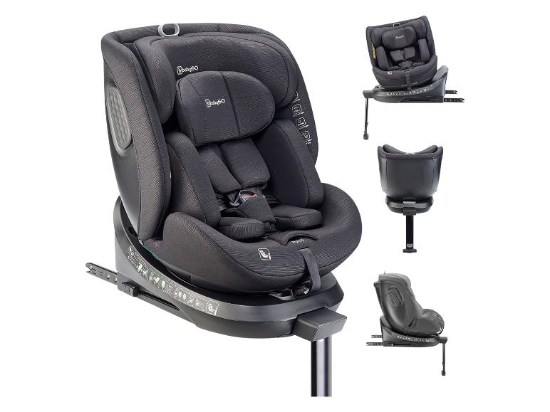 Siège auto BabyGO avec base ISOFIX et rotation à 360 degrés
