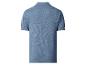 Polo en maille à manches courtes bleu clair pour homme, vue de dos.