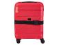 Valise Topmove rouge avec sangle.