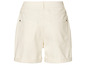 Short en jean blanc avec ourlet retroussé